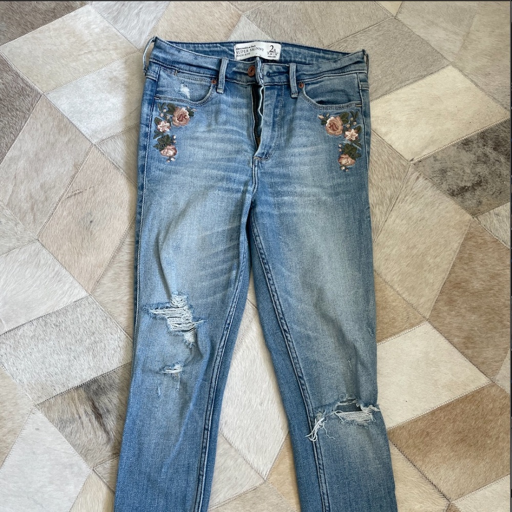 A&F High Waist Stretch Skinny Jeans